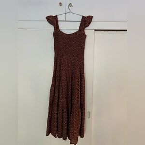 Doen Brown Patterned Dress